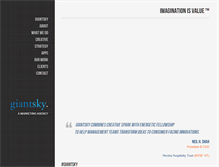 Tablet Screenshot of giantsky.com